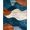 Blue Orange Beige, Pattern 16, variant on ODIKA 8'x10' Washable Area Rug Non-Shedding, Easy Care, Front Door Abstract Brushstroke Contemporary Bedside Beige Ru for King Size Bedroom Under Bed, Master Suite