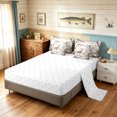 thumbnail image 4 of Manfei Rustic Elk Twin Bedding, Farmhouse Country Forest Bedding Comforter Set, White Tan, Reversible, 7-Piece, 4 of 5