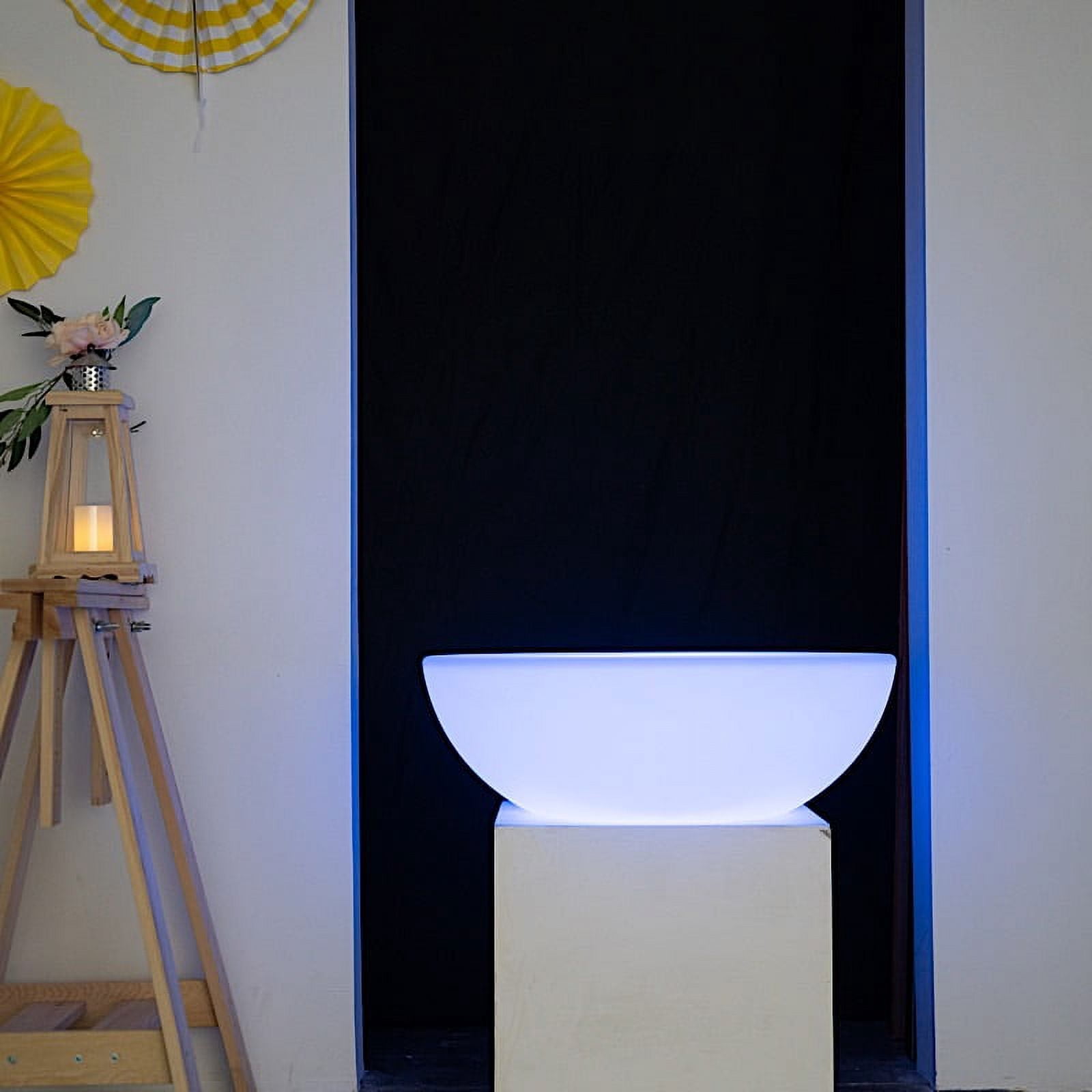 BalsaCircle 24" Assorted Cordless Light Up Round Table Rechargeable LED Furniture