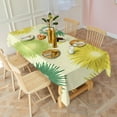 thumbnail image 3 of Green Yellow Dandelion Pattern Rectangle Tablecloth 60"x102",Waterproof Polyester Rectangle Table Cloth, Wipeable Spillproof Polyester Tablecloth for Dining, Camping, Indoor and Outdoor, 3 of 6