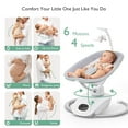 thumbnail image 4 of Momcozy CocoSway 3D-Motion Baby Swing for Infants to Toddlers, 6 Motion Modes & 4 Speeds, 180° Rotating Seat, 8 Preset Lullabies, 4 of 10