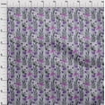 thumbnail image 4 of oneOone Cotton Silk Purple Fabric Floral Retro Diy Clothing Quilting Fabric Print Fabric By Yard 42 Inch Wide, 4 of 5
