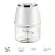 thumbnail image 4 of Machacador de ajo y picadora de carne eléctrico | Picadora de acero inoxidable de 6 cuchillas | Batería recargable de 1200 mAh | Pica ajo, hierbas y verduras rápidamente | Incluye 1 unidad, 4 of 4