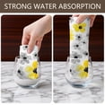 thumbnail image 6 of 6 Pcs Daisy Pioneer Flower and Yellow Flowers Funny Kitchen Towels, Microfiber Dish Towels, Kitchen Tea Towels Set 18" X 26", 6 of 6