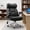 Black-2, variant on Big and Tall Office Chair 500lbs Ergonomic Desk Chair with Footrest, 4D Lumbar Support Gaming Chair, Scratch-Resistant Black Leather Reclining Swivel Computer Chair for Home Office