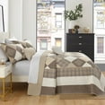 thumbnail image 3 of DDUOXIN 128x120 Bedspreads for King Size Beds - 100% Organic Cotton Beige Brown Patchwork Plaid Reversible California King Bedspread, Lightweight Vintage Cal Oversized King Quilt Bedding Set, 3 Piece, 3 of 11