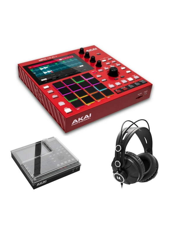 Akai Professional MPC One+ Standalone Drum Machine, Beat Maker Bundle with Cover and Headphones