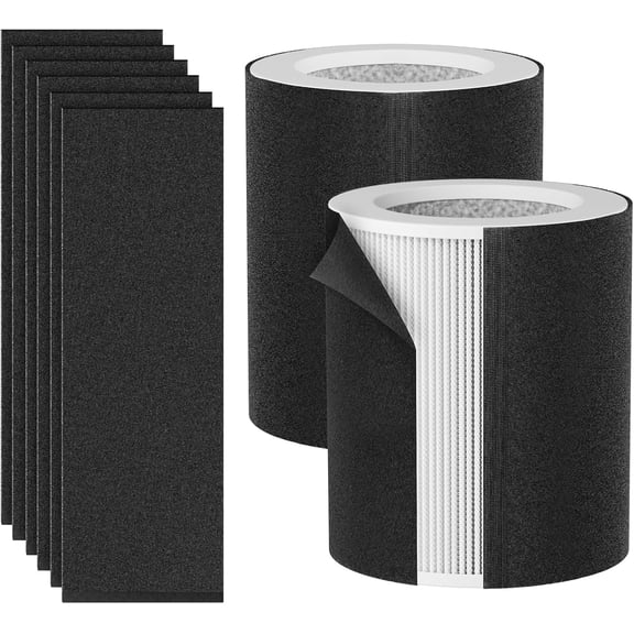 H-HF400-VP Replacement Filter Kit Compatible with Hunt-er H-HF400-VP H-PF400 with True HEPA Pre-Filter for HP400 Air Purifier Series,2 True HEPA Filter 8 Pre-Filters