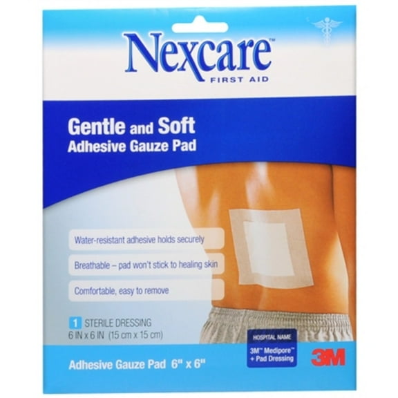 3M Nexcare First Aid Premium Adhesive Gauze Pad, 1 ea