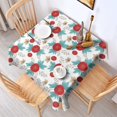 thumbnail image 2 of Pioneer Flower Floral Print Pattern Square Tablecloth, Waterproof Wipeable Spillproof Washable Table Cover for Home Kitchen Party Decor, 42"x42", 2 of 6