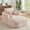 Pink, variant on Comfy Oversized Corduroy Chaise Lounge Chair in Neutral Color, 1 Seat Modern Sofa Couch for Living Room Apartment