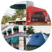 Waterproof Canvas Fabric Outdoor Cover Polyester Surface & PVC Coated Backing Ivory