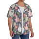 thumbnail image 2 of Balery Llamas Camisa Casual de Manga Corta con Botones para Hombre, Texturizada, Estilo Cubano, para Playa, Verano-Large, 2 of 5
