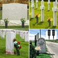 thumbnail image 3 of Big Sales! Cemetery Floral Containers Memorial Tombstone Decorations Memorial Cemetery Floral Holder Decoration Floral Vase Cones Weatherproof Gravestone Flower Holder, 3 of 7