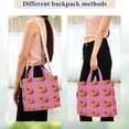 thumbnail image 4 of FORMRS Womens Corduroy Tote Bag Crossbody Shoulder Handbag with Pocket, Pink Doughnuts, 4 of 7