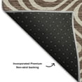 thumbnail image 5 of Addison Rugs Mayfield Premium Machine Washable Transitional Swirls Brown Rectangle Rug, 8' x 10', 5 of 6