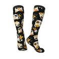 thumbnail image 4 of Balery Cat Skulls And Flowers Fun Novelty Socks Men'S Women'S Crew Socks Funny Crazy Novelty Socks Quirky And Cool Socks, 4 of 9