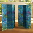 thumbnail image 7 of Oriental Furniture 6 ft. Tall River God Canvas Room Divider - 3 Panel, 7 of 7