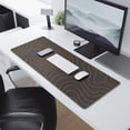 thumbnail image 2 of Orange Line and Gray Bottom&nbsp;desk Mouse Padwaterproofnon Slip&nbsp;Line Series for Office Home Work GamingmousepadsRubber Base Mousepad with Stitched Edges 31.5x11.8inches, 2 of 7