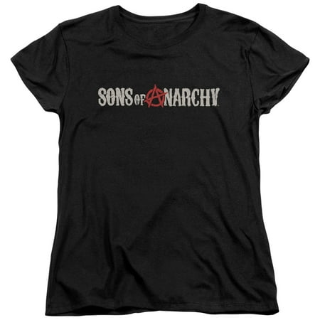 Sons Of Anarchy Beat Up Logo Womens Short Sleeve