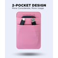 thumbnail image 4 of Funda adhesiva para portátil Afterplug con 2 bolsillos, color rosa, 4 of 6
