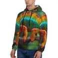 thumbnail image 3 of Salouo Chameleon Pattern Men's Fall Hoodie Sweatshirt,Sport Hoodie with Pockets for Men Pullover Casual Hooded Sweatshirt-Medium, 3 of 7