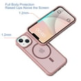 thumbnail image 3 of Allytechgroup Slim Case for iPhone 14, Hard PC Soft TPU Support Wireless Charging Shockproof Magnetic Protctive Case Cover for iPhone 14, Pink, 3 of 5