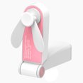 thumbnail image 1 of Mini ventilador portátil de mano YONGSHENG recargable USB rosa 2 velocidades, 1 of 5