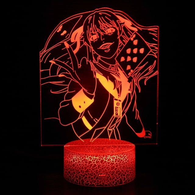 Luz nocturna LED 3D Kakeguruis Mearis Saotomes que cambia de color