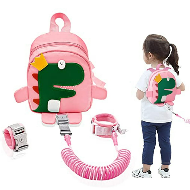 Toddler Backpack with Leash, 9.5 Kids Dinosaur Safety Leashes