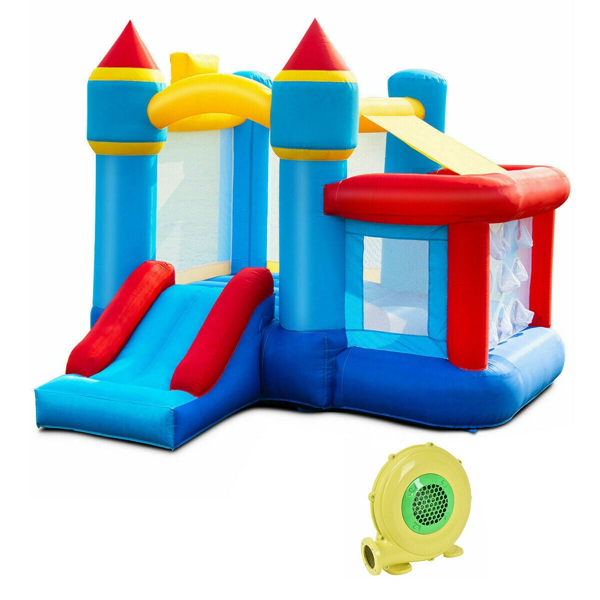inflatable bounce house and slide