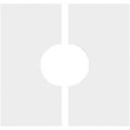 thumbnail image 4 of 20"OD x 7"ID x 7"C x 1"P Embry Architectural Grade PVC Contemporary Ceiling Medallion, Two Piece, 4 of 11