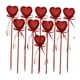 thumbnail image 3 of 10 piezas de adornos para magdalenas, selecciones de corazón, bricolaje, aniversario, Festival, pastel de cumpleaños, tarjetas con purpurina para el, 3 of 9