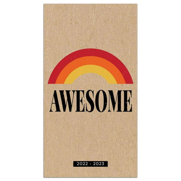 2022-2023 2-Year Awesome Rainbow Small Monthly Planner - Walmart.com - Walmart.com