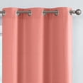 thumbnail image 2 of TOPICK Waffle Weave Textured Curtains 84 inch Farmhouse Light Filtering Drapes for Living Room Bedroom Grommet Window Curtain 2 Panels, 2 of 7