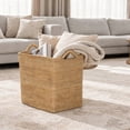 thumbnail image 2 of Loma Rectangular Decorative Rattan Storage Basket with Ear Handles, Small, 2 of 23