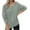 Green, variant on Maplenight Long Sleeve Shirts for Women Waffle Crew Neck Tunic Tops Fall Winter Solid Loose Casual Blouses for Women