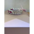 thumbnail image 3 of ORLOV DIAMONDS 2.00Ct Round Cut Lab Created Red Ruby Wedding Band Ring for Women 14K White Gold Plated, 3 of 5