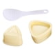 thumbnail image 5 of Molde triangular para hacer bolas de arroz con forma de sushi, ideal para almacenar alimentos y para uso doméstico. Conjunto beige, 5 of 9