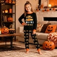 thumbnail image 5 of CAIVO Cozy Halloween Pumpkin Truck Cartoon Print Girls Sleepwear O-Neck Long Sleeve Tops & Pants Halloween Themed 2 Piece Pajama Sets For Kids, 5 of 6