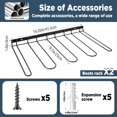 thumbnail image 2 of Heavy Duty Wall Mounted Boot Rack & Boot Hangers, 2 Pack Metal Boots Organizer for Tall Boots - Space Saving Shoe Storage for Entryway, Closet, Garage, 2 of 4