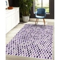 thumbnail image 4 of Geometric Decorative Rug, Abstract ZigZag Hexagon Vivid and Dark Color Hue Tone Intensity Art Print, Quality Carpet for Bedroom Dorm and Living Room, 6 Sizes, Blue Violet, by Ambesonne, 4 of 4