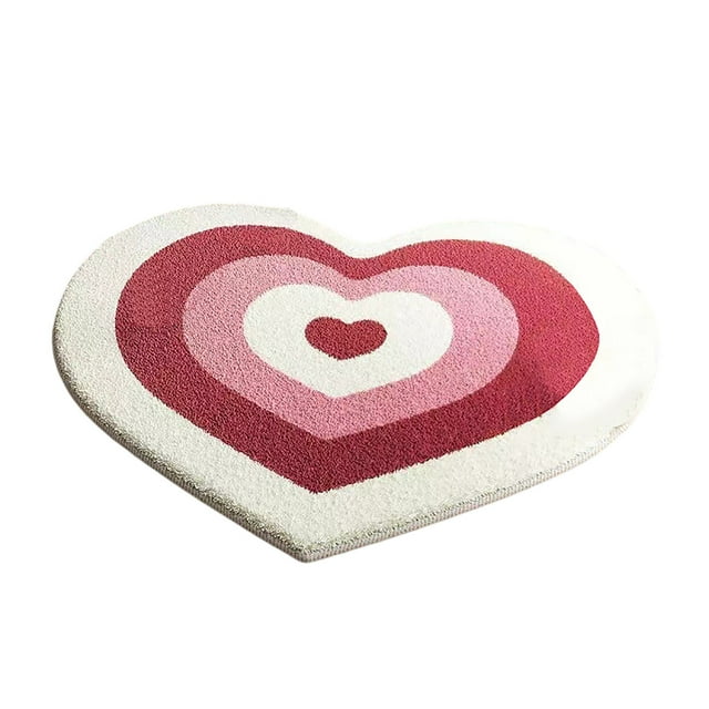Heart Shaped Soft Area Carpet for Bedroom Living Room Home Decoration Non Affordable Floor Rug Chair Edge Mat