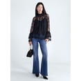 thumbnail image 2 of Scoop Women's Ruffle Lace Blouse, Sizes XS-XXL, 2 of 6