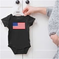 thumbnail image 5 of Classic American Flag USA Pride Romper Boys or Girls Infant Baby Brisco Brands 6M, 5 of 6