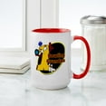 thumbnail image 4 of CafePress - Yellow Number 1 Bowling Grand Large Mug - 15 oz Ceramic Large White Novelty Mug, 4 of 4