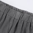 thumbnail image 4 of Pantalones casuales de cintura alta SCZ color sólido gris oscuro XL, 4 of 9