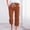 Orange, variant on TYGHBN Women's Spring and Summer Solid Color Lace Up Pocket Loose Wide Legged Capris Pant Suits for Women Casual with Sweater Womens Clothes for Travel Womens plus Size Pants Casual Tan Dress Pants