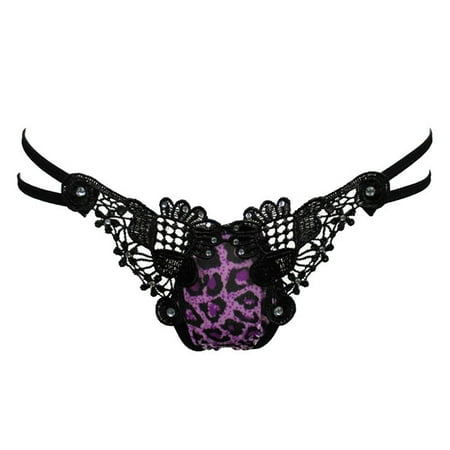 

Gaiseeis Womens Leopard Sexy Thongs G-string T-back Panties Knickers Lingerie Underwear B