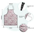 thumbnail image 7 of Red Football Event Elements Pattern Kids Aprons for Girls and Boys,Adjustable Neck Strap Toddler Aprons for Kids Cooking Baking, 7 of 7